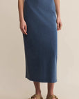 Vintage Indigo Gail Jersey Midi Skirt