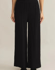 Black Cassidy Gauze Full Length  Pant