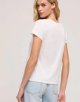 White Anywhere Scoop Tee