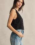Black Marta Linen Vest
