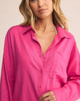 Island Pink Alfie Button Up Shirt