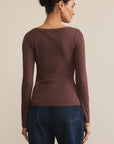 Sandalwood Second Skin Scoop Neck Top