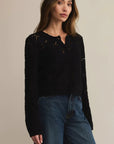 Black Rosalyn Sweater Cardigan