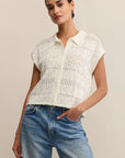 White Kinsley Sweater Top