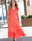 Coral Aubrielle Dress