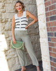 Green Woven Clutch