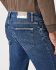 Zach Dark Brushed Classic Blue Jeans
