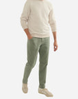 Dark Oat Heather Corbet Quilted Crewneck