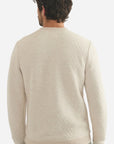 Dark Oat Heather Corbet Quilted Crewneck