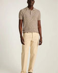 Light Beige Space Dye Hudson Sweater Polo
