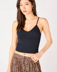 Black Crop Cami