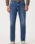 Zach Dark Brushed Classic Blue Jeans