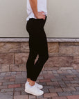 Black Donna High Rise Fab Ab Denim