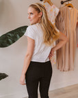 White Modern Slub Tee