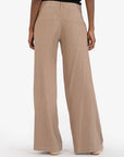 Khaki Meg Linen Wide Leg Pants
